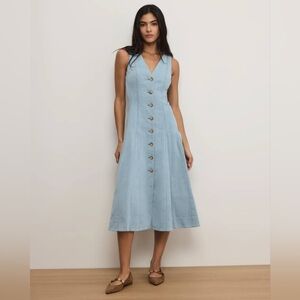 NWT Veronica Beard Lou Pleated Midi Dress